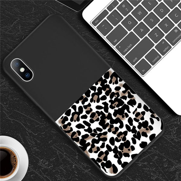 Leopard Print Colorful Soft case For iPhone