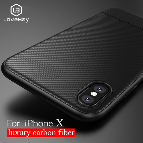 Luxury Carbon Fiber Soft Case For iPhone