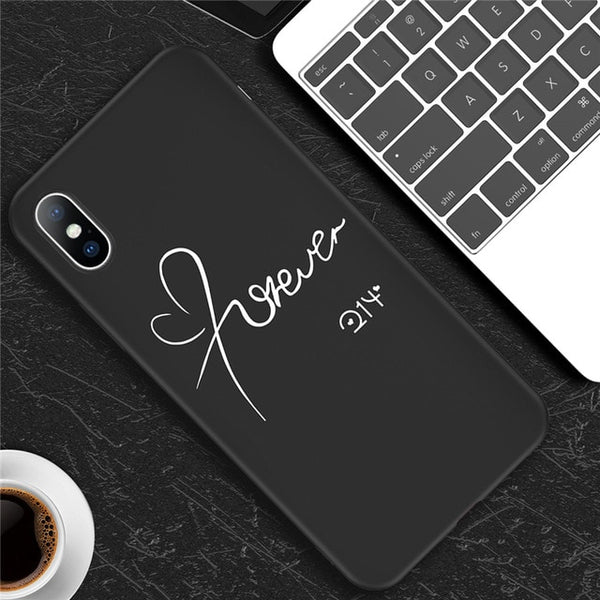 Cute Cartoon Love Heart Soft case For iPhone