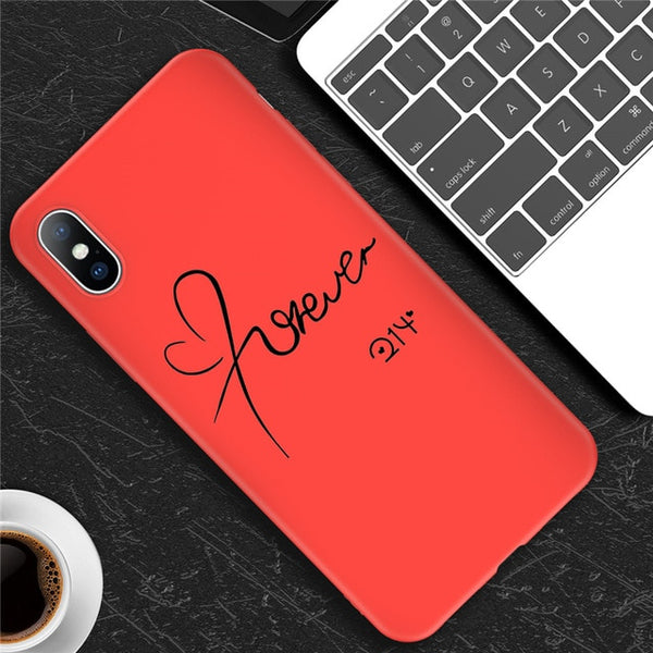 Cute Cartoon Love Heart Soft case For iPhone