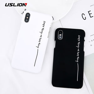 Simple Letter Phone Case For iPhone