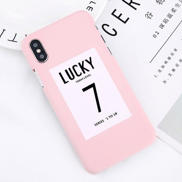 Simple Letter Phone Case For iPhone