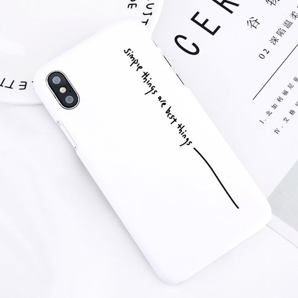 Simple Letter Phone Case For iPhone