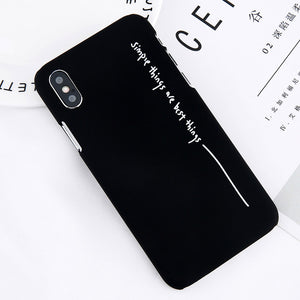 Simple Letter Phone Case For iPhone