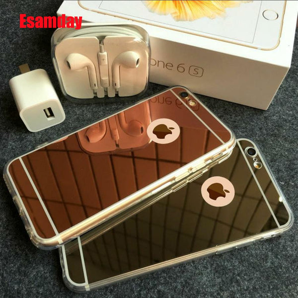 Luxury Mirror Electroplating Soft Cases For iPhone