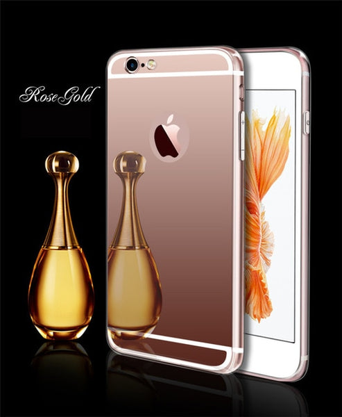 Luxury Mirror Electroplating Soft Cases For iPhone