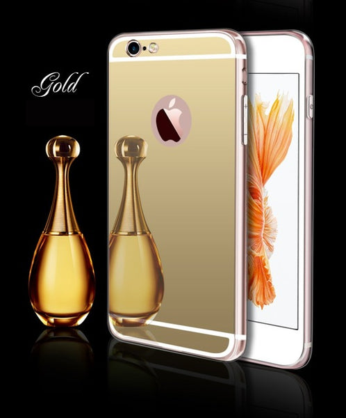 Luxury Mirror Electroplating Soft Cases For iPhone