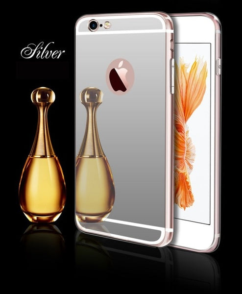 Luxury Mirror Electroplating Soft Cases For iPhone