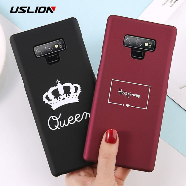 Letter King Crown Queen Case For Samsung