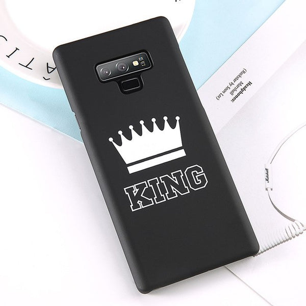 Letter King Crown Queen Case For Samsung