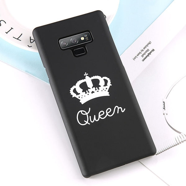 Letter King Crown Queen Case For Samsung