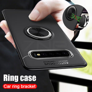 Car Bracket Ring Magnetic Protective Case For Samsung