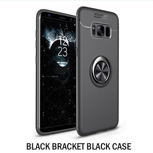 Car Bracket Ring Magnetic Protective Case For Samsung