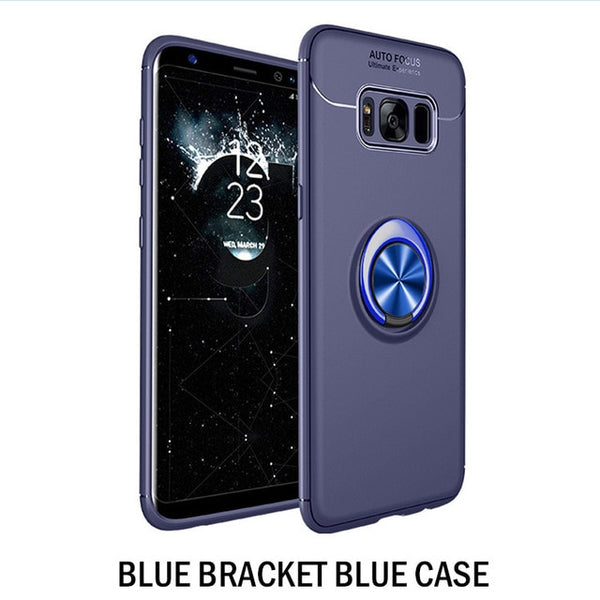 Car Bracket Ring Magnetic Protective Case For Samsung