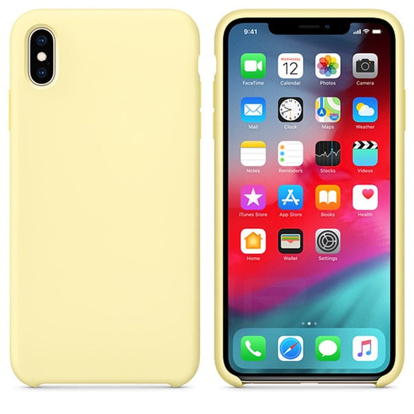 Original Soft Silicone Phone Case For iPhone