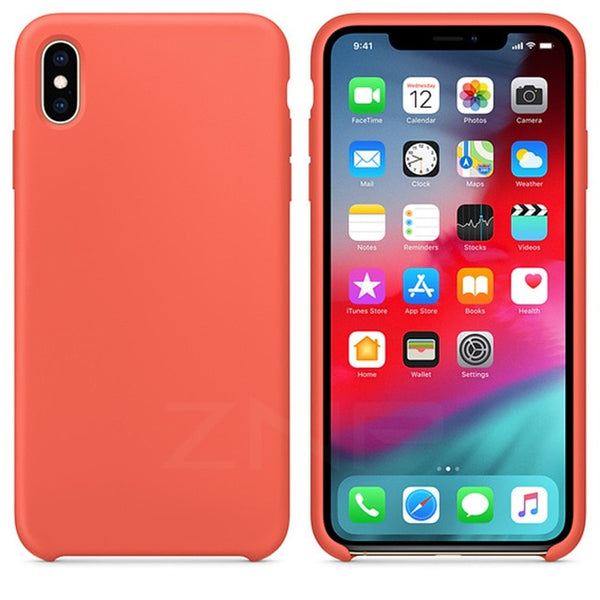 Original Soft Silicone Phone Case For iPhone