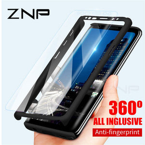 360 Full Protective Phone Case For Samsung With Glass