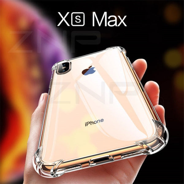 Clear Shockproof Soft Silicone Transparent Cases For iPhone